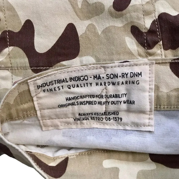 Industrial Indigo NWT Camouflage Cargo Skinny Jeans Men 32 x 32 - Picture 12 of 13